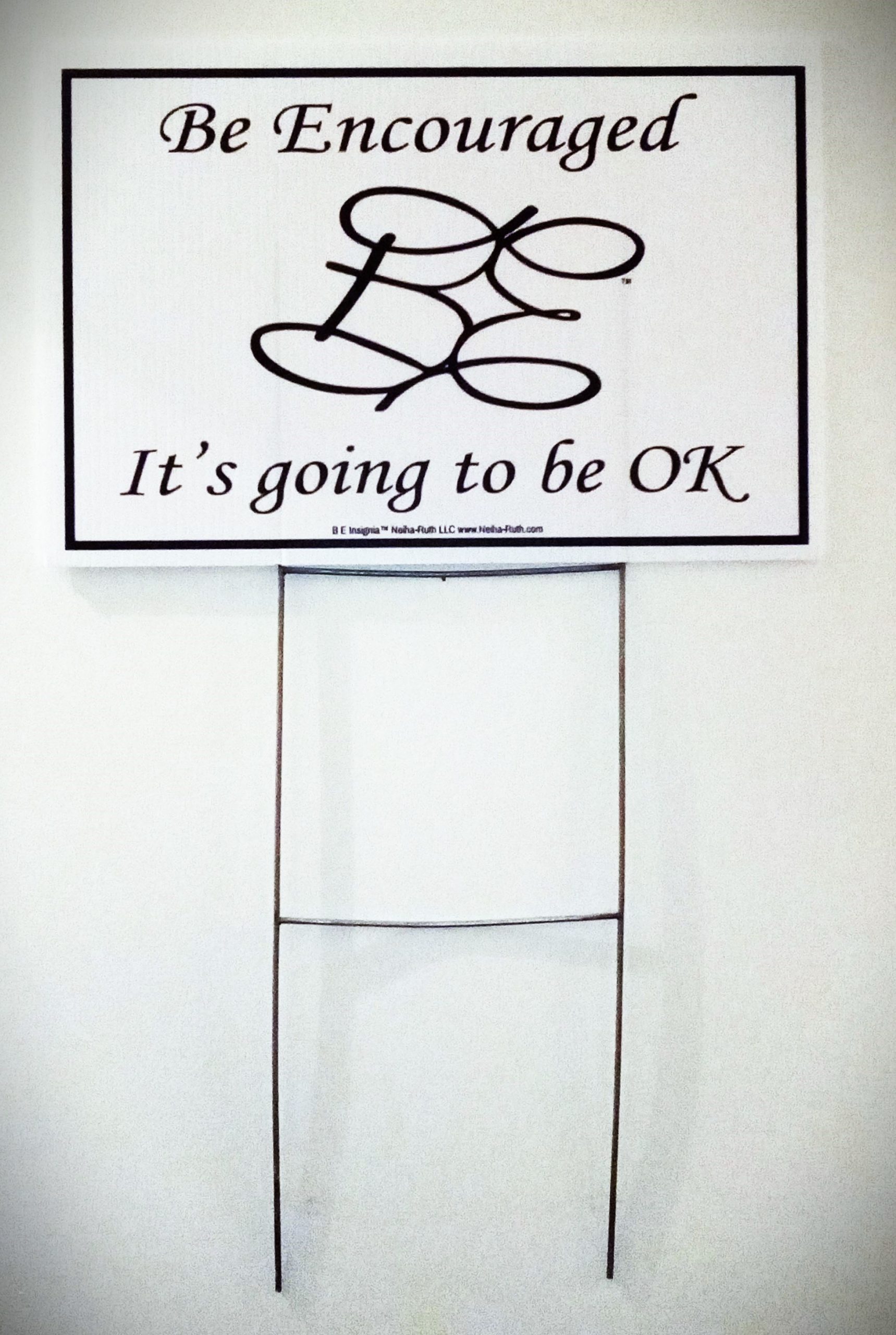 B E Insignia Yard Sign with H Stake Sign Holder - Image 3